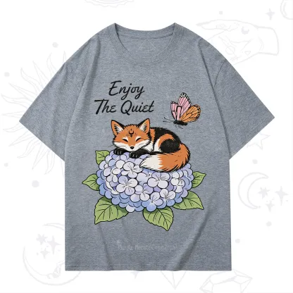 Purplehecate Enjoy The Quiet Fox T-Shirt