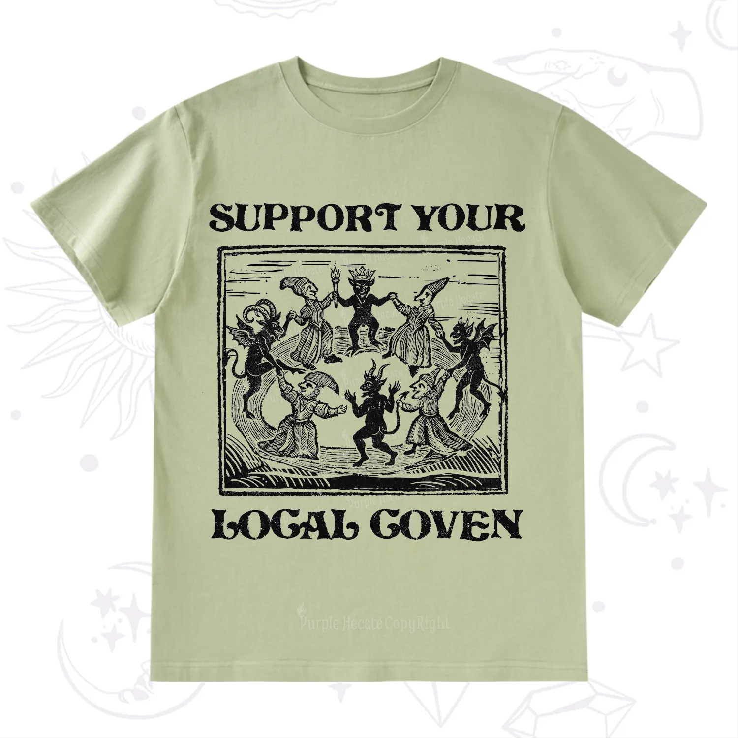 Purplehecate Support Your Local Coven T-Shirt