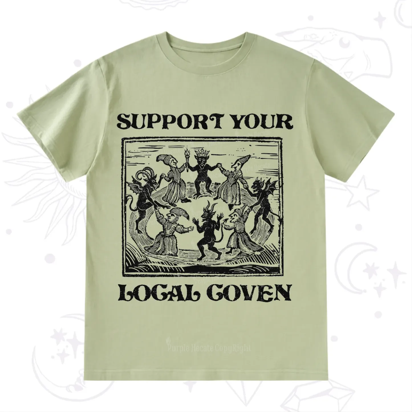Purplehecate Support Your Local Coven T-Shirt
