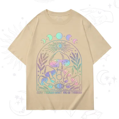 Purplehecate Moon Phases Mushroom T-Shirt