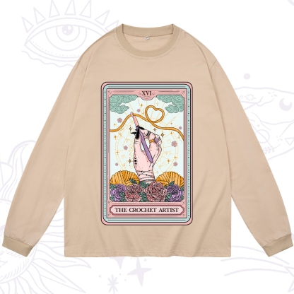 Purplehecate The Crochet Artist Tarot Card Long Sleeve T-Shirt