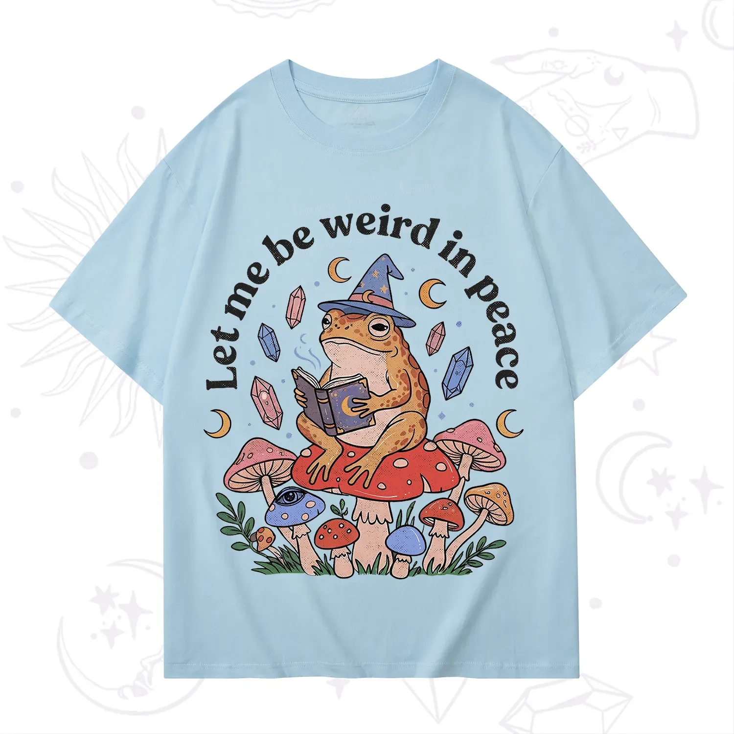 Purplehecate Let Me Be Weird in Peace Frog T-Shirt