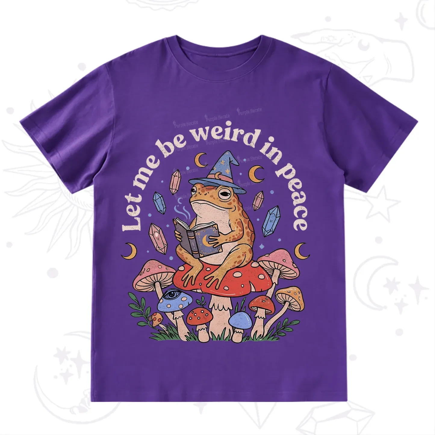 Purplehecate Let Me Be Weird in Peace Frog T-Shirt