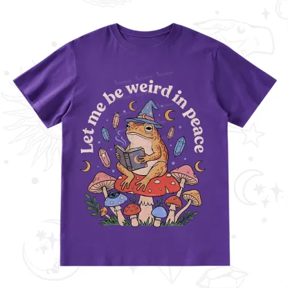 Purplehecate Let Me Be Weird in Peace Frog T-Shirt