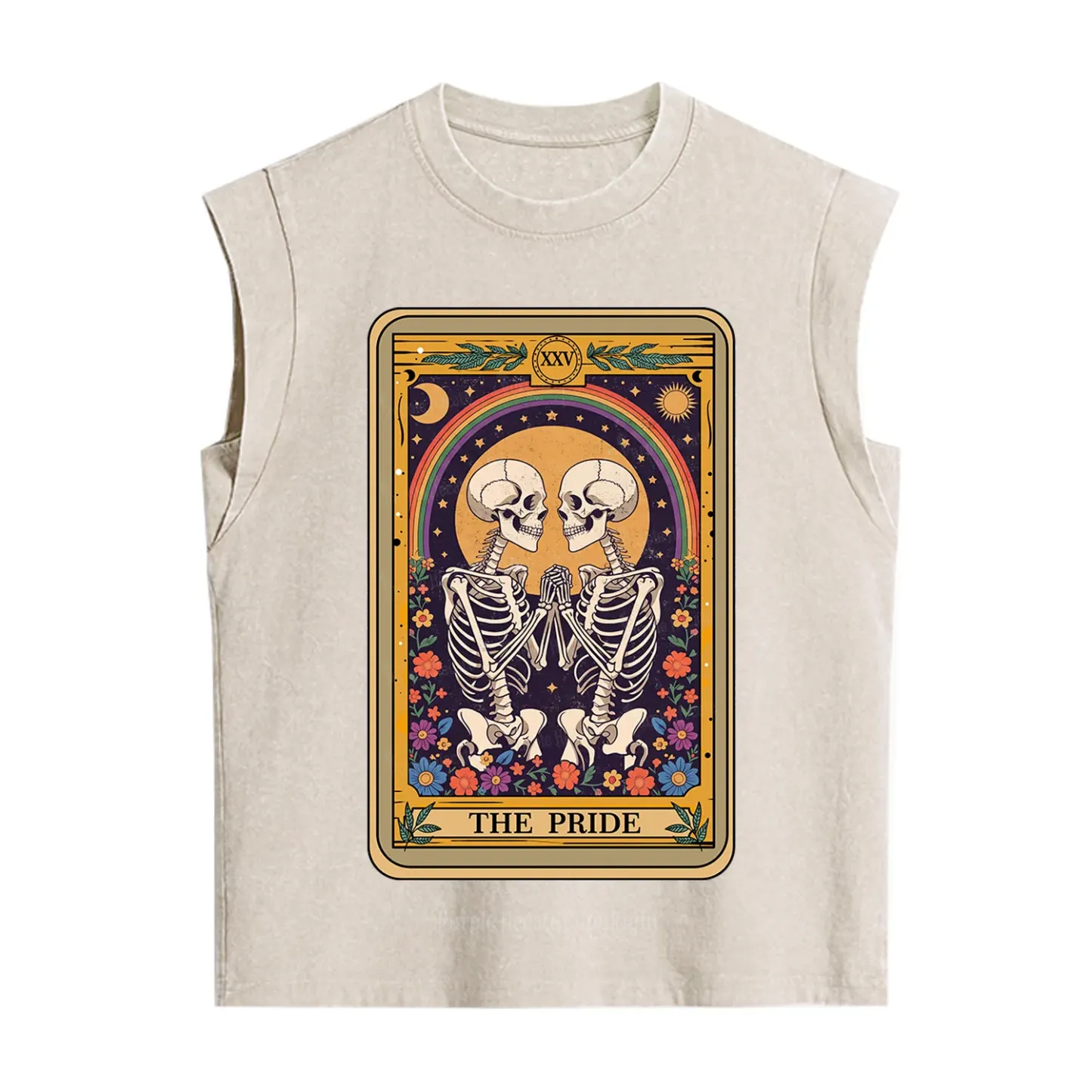Purplehecate The Pride Skeleton Tarot Vintage Washed Tank