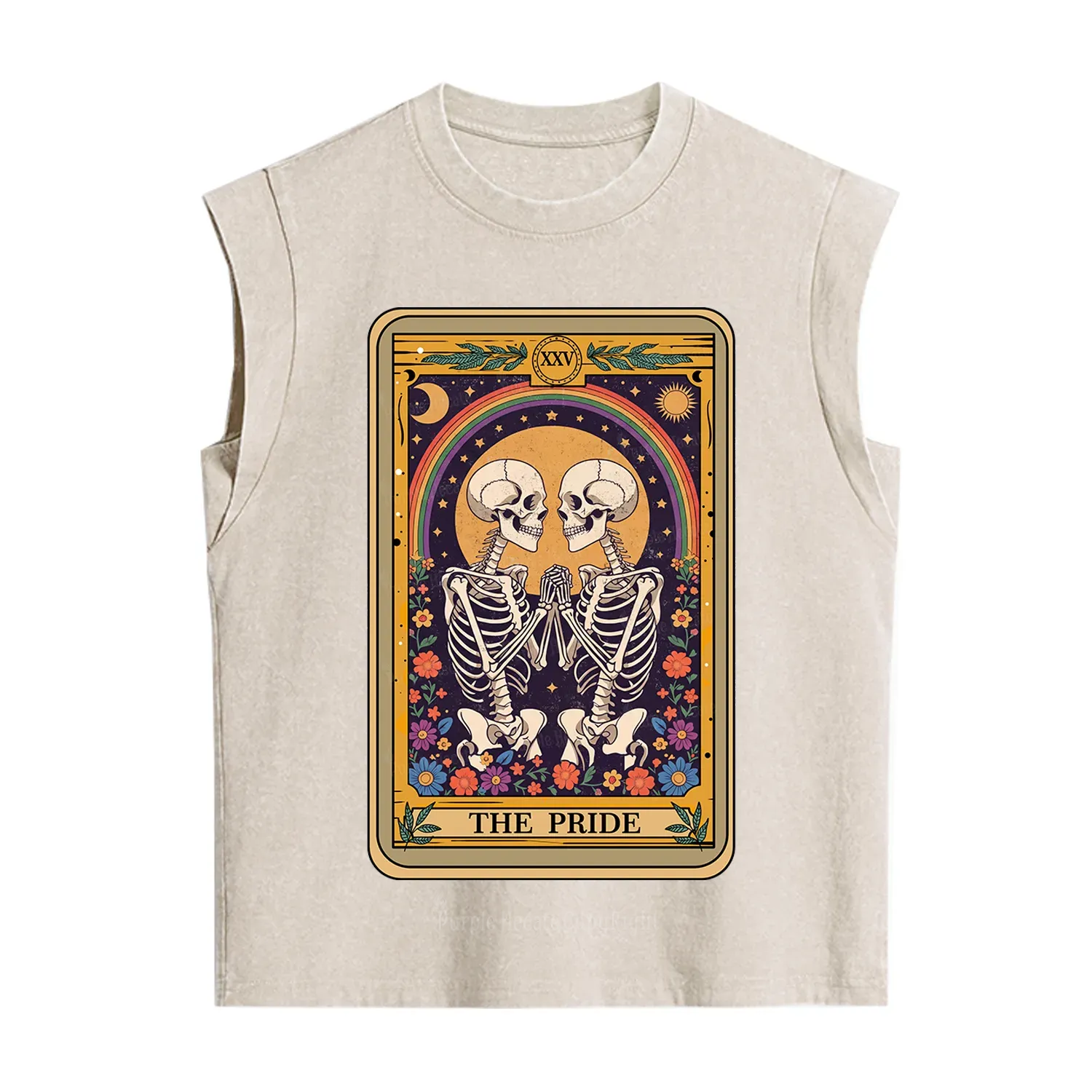 Purplehecate The Pride Skeleton Tarot Vintage Washed Tank