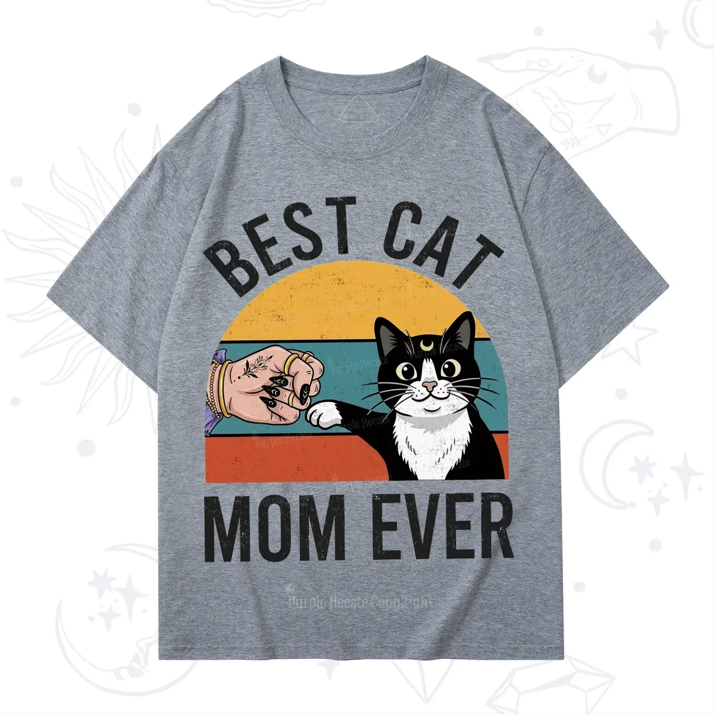 Purplehecate Best Cat Mom Ever T-Shirt