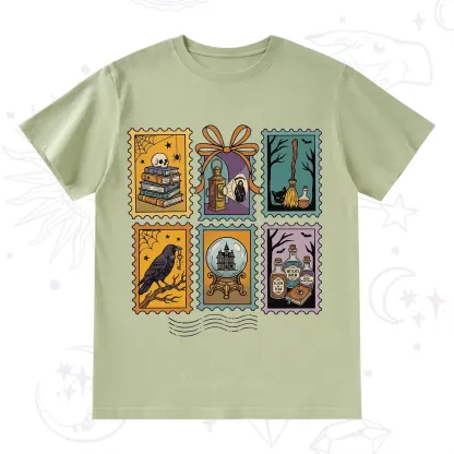 Purplehecate Halloween Witch Raven Castle Potions T-Shirt