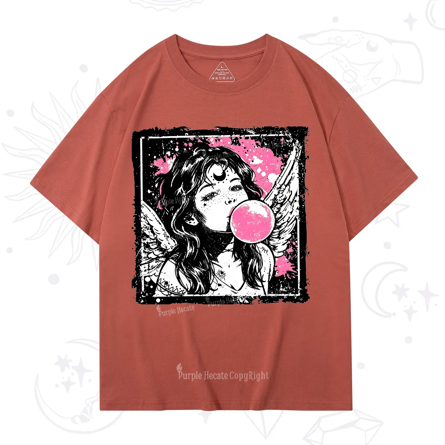 Purplehecate Grunge Angel with Bubblegum T-Shirt