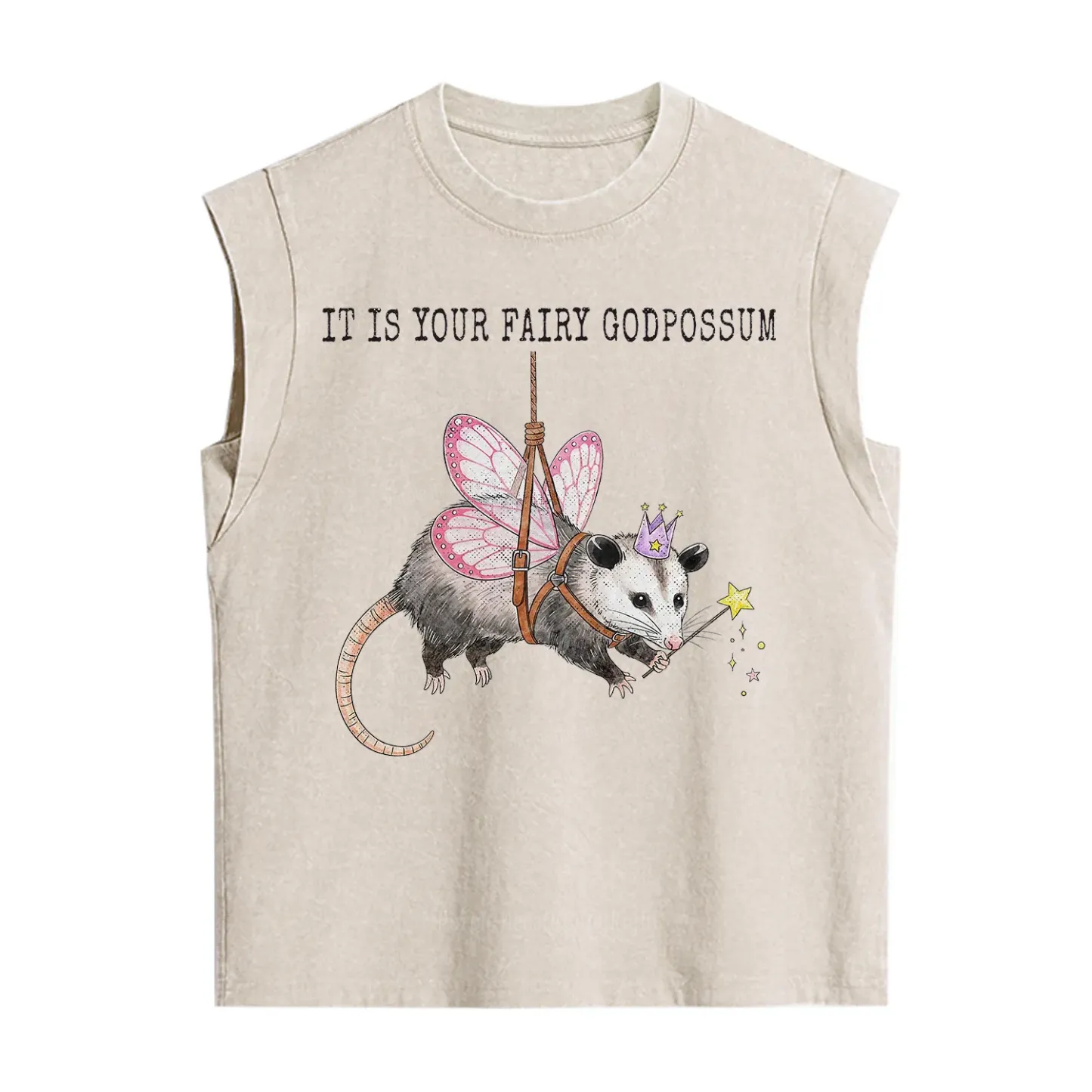 Purplehecate It Is Your Fairy Godpossum Vintage Washed Tank