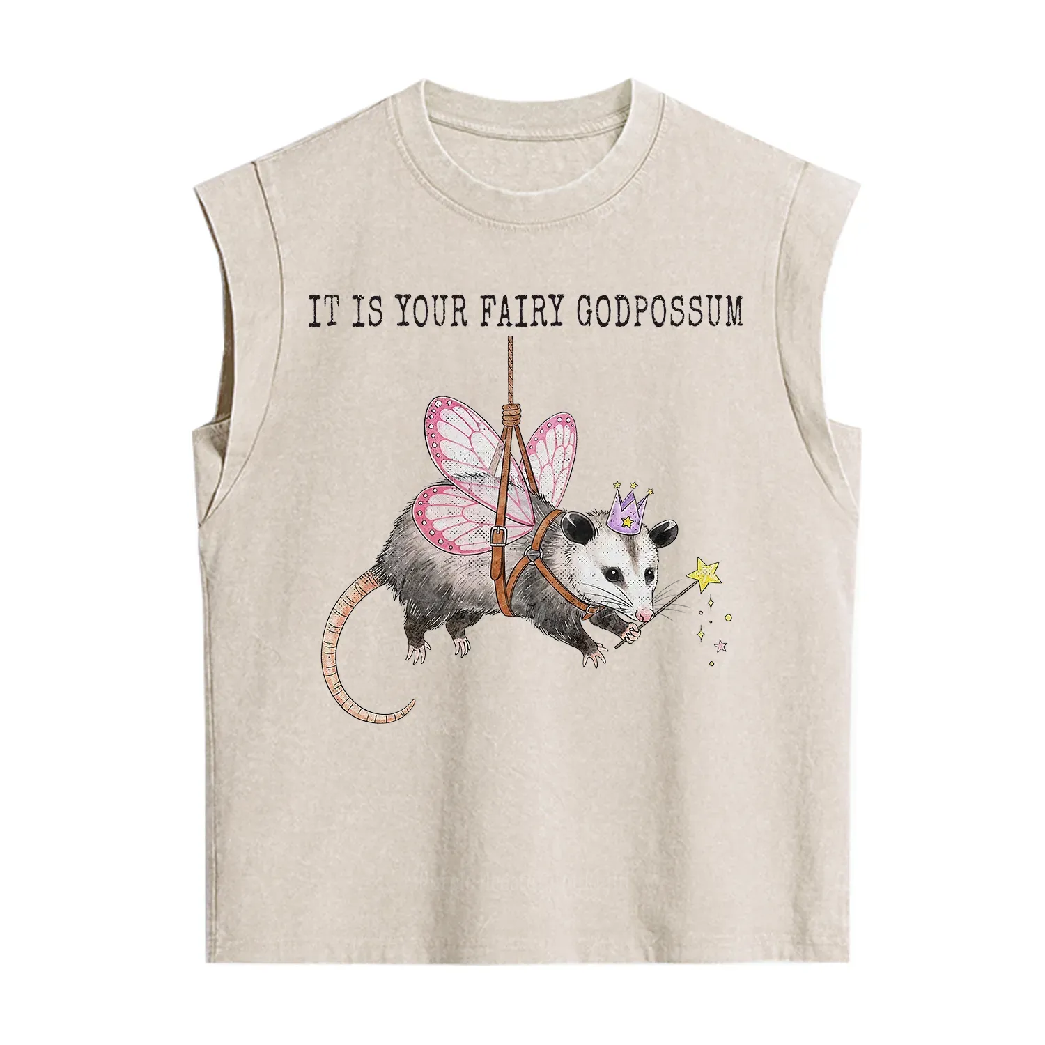 Purplehecate It Is Your Fairy Godpossum Vintage Washed Tank