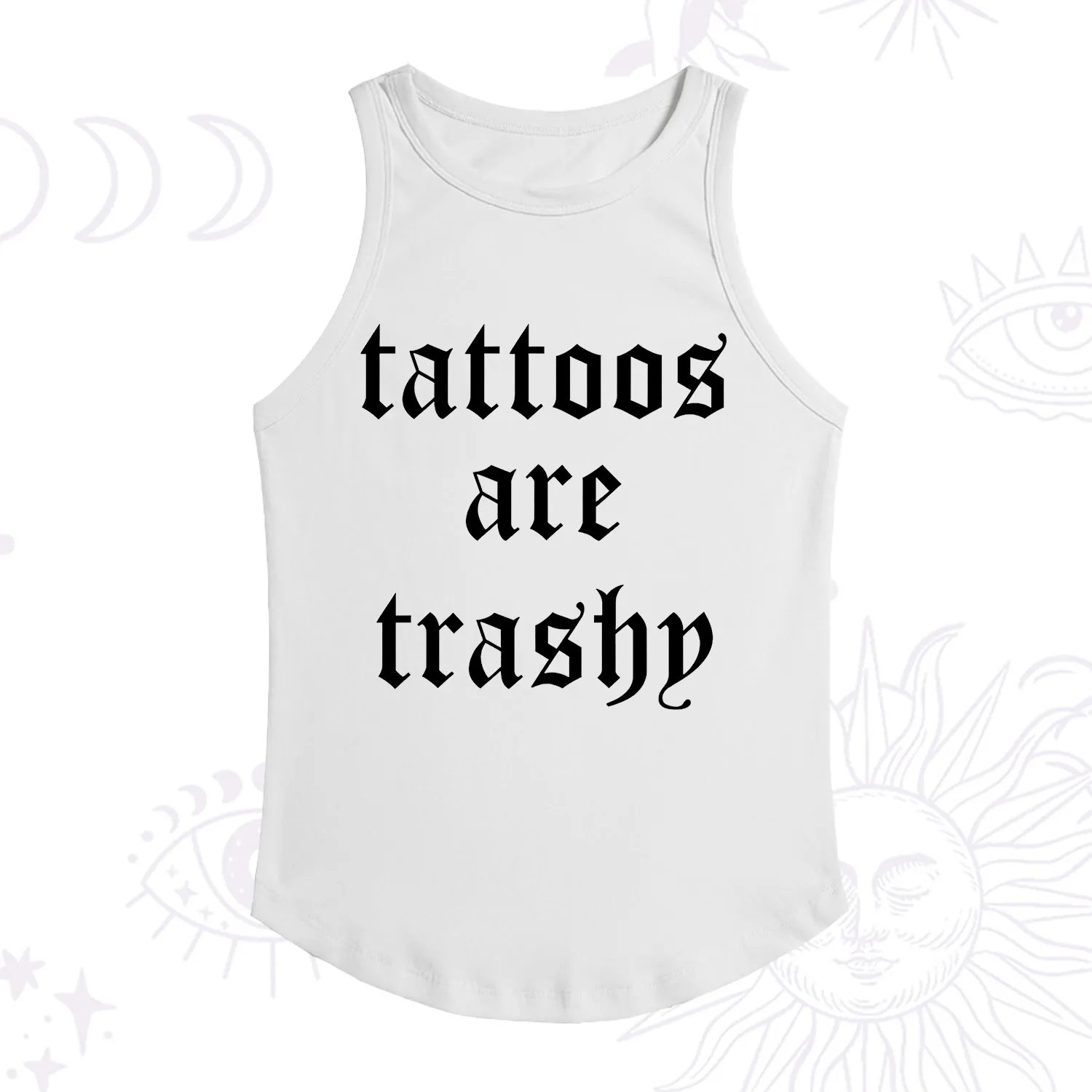 Purplehecate Tattoos Are Trashy Racerback Tank Top