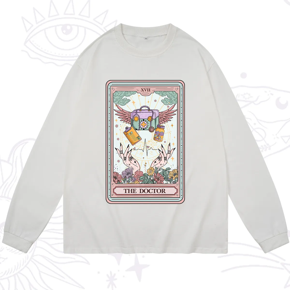 Purplehecate The Doctor Tarot Long Sleeve T-Shirt