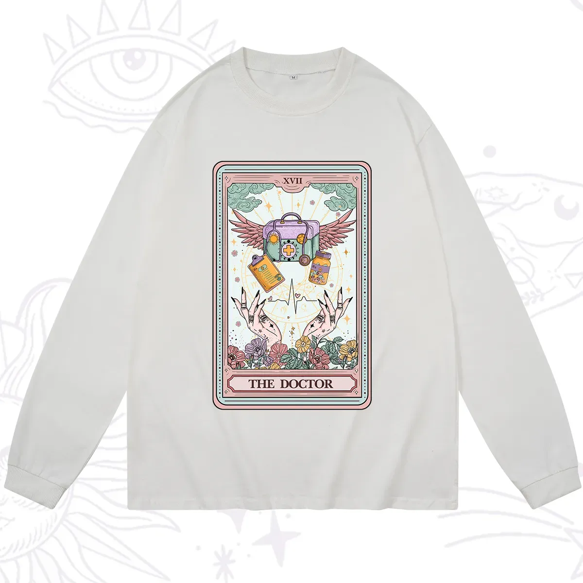 Purplehecate The Doctor Tarot Long Sleeve T-Shirt