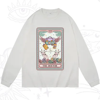 Purplehecate The Doctor Tarot Long Sleeve T-Shirt