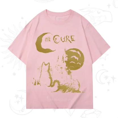 Purplehecate Goth Moon Cat Post-Punk T-Shirt