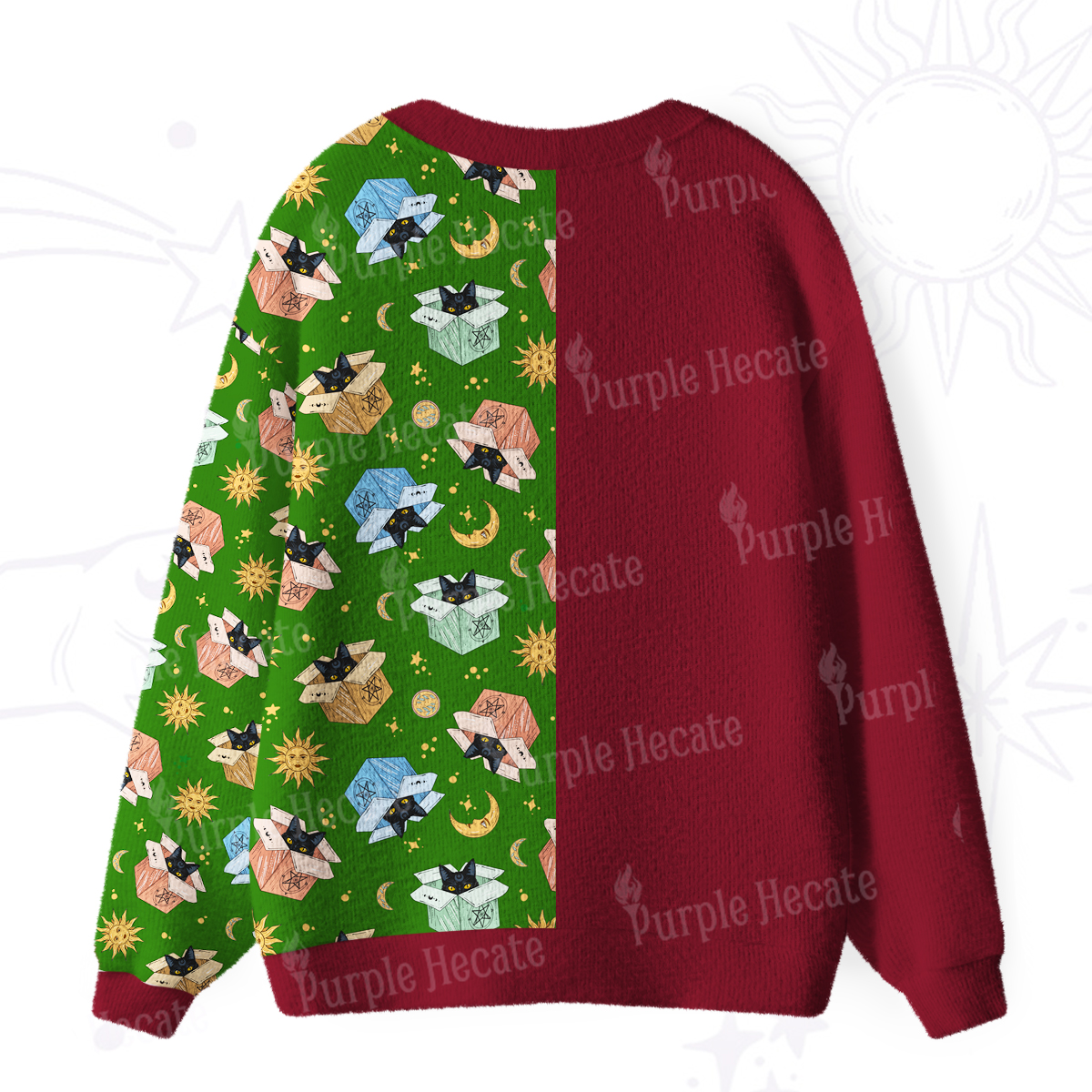 Purplehecate The Hermit The Recluse in the Box Ugly Cardigan Sweaters
