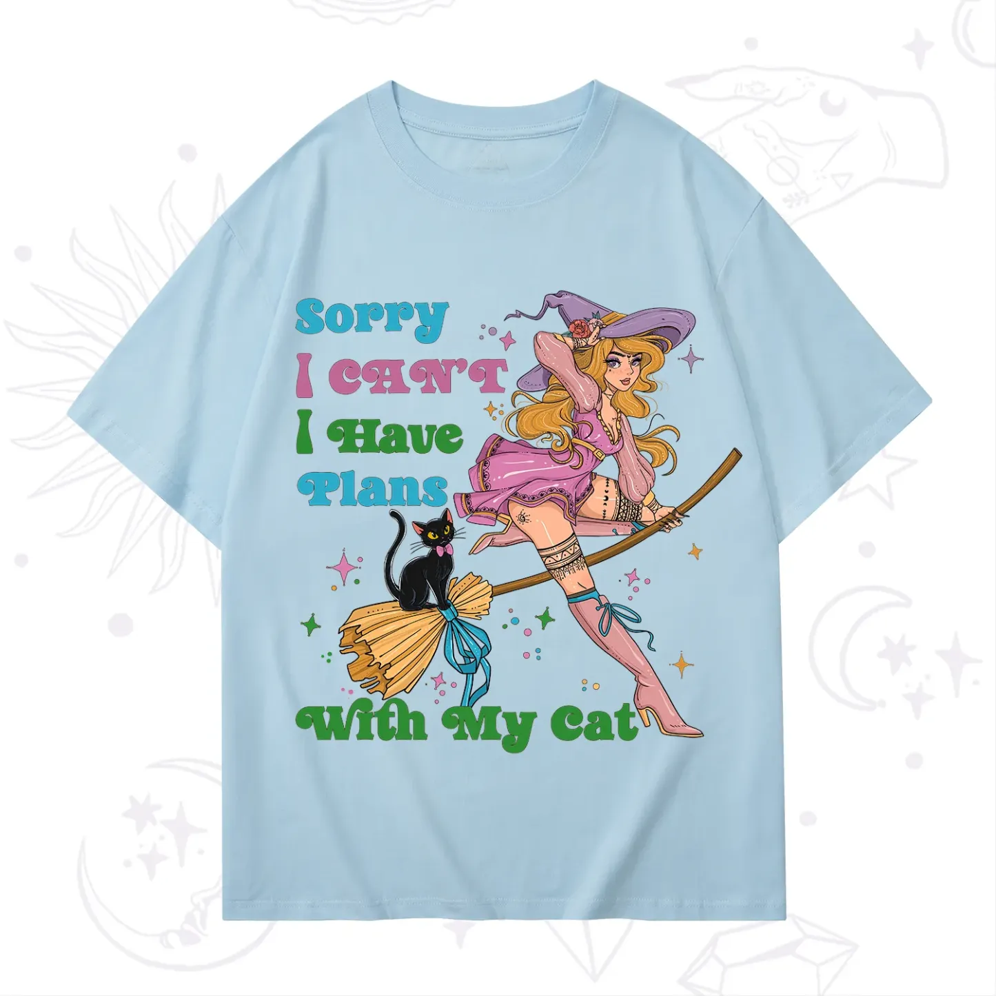 Purplehecate Sorry I Can’t I Have Plans With My Cat T-Shirt