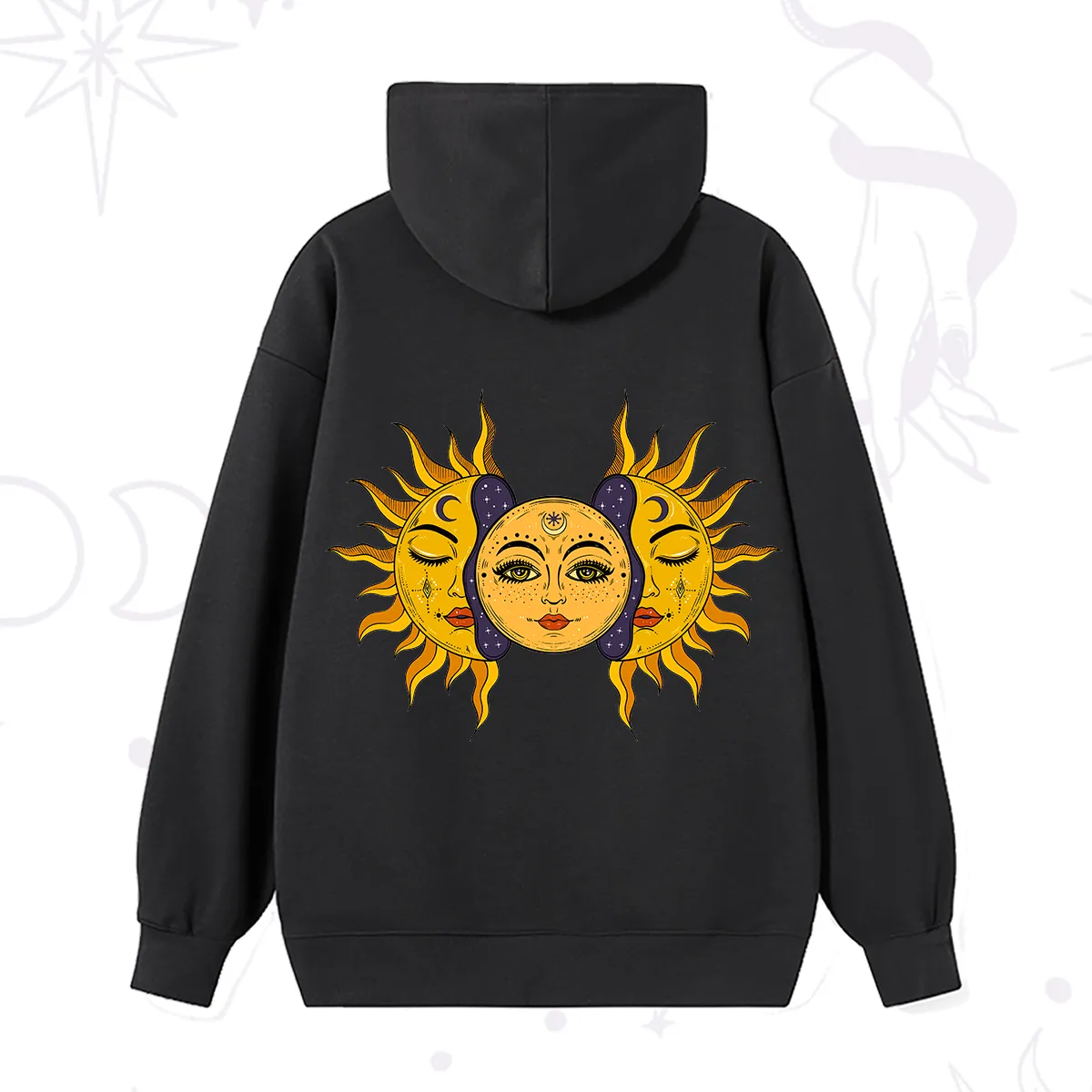 Purplehecate Celestial Twin Suns Hoodie