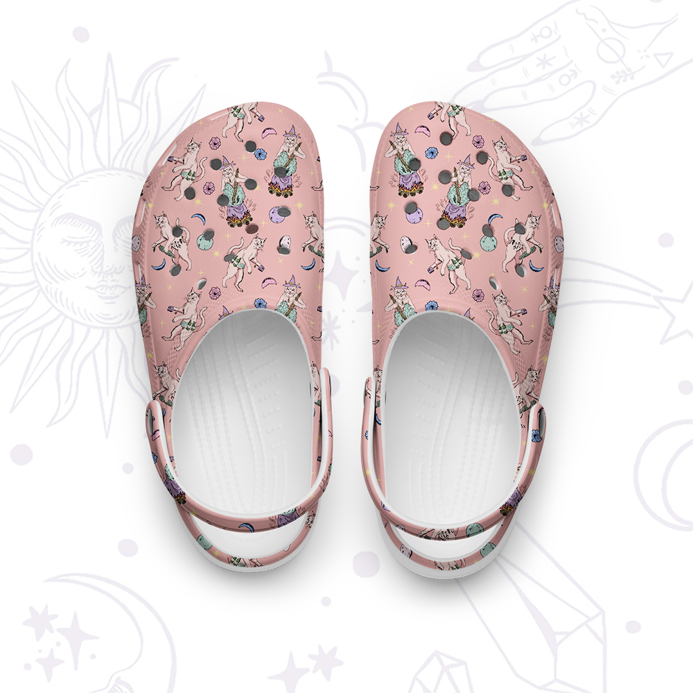 Purplehecate Cat Coven Rubber Clogs