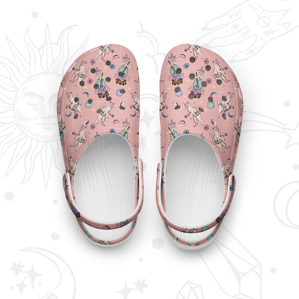 Purplehecate Cat Coven Rubber Clogs