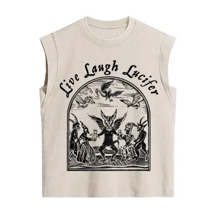 Purplehecate Live Laugh Lucifer Vintage Washed Tank