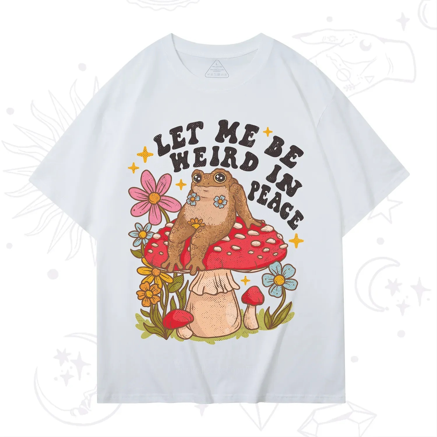 Purplehecate Let Me Be Weird In Peace Toad T-Shirt