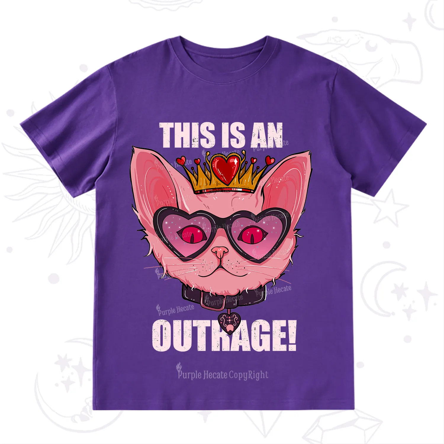 Purplehecate This is an Outrage T-Shirt