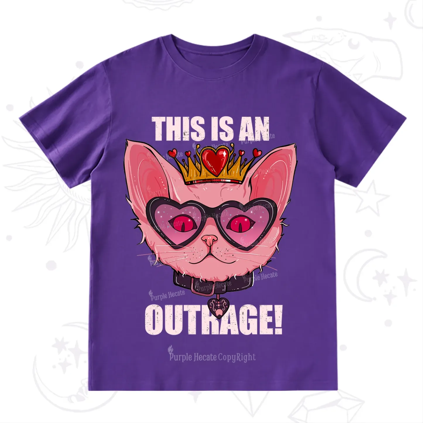 Purplehecate This is an Outrage T-Shirt