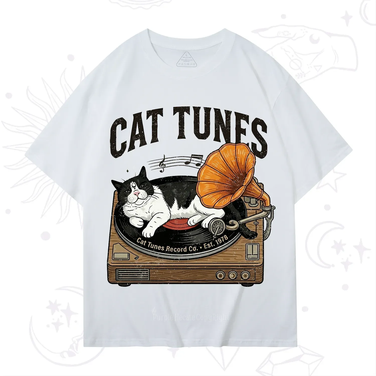 Purplehecate Cat Tunes T-Shirt