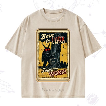 Purplehecate Cryptid Mothman Horror Washed T-Shirt