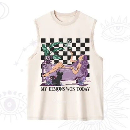 Purplehecate My Demons Won Today Washed Tank