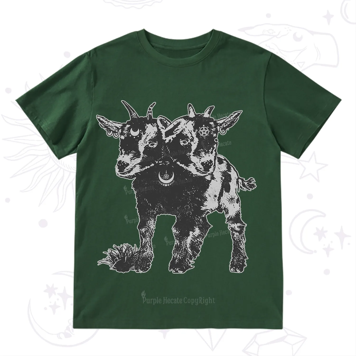 Purplehecate Two Headed Goat T-Shirt