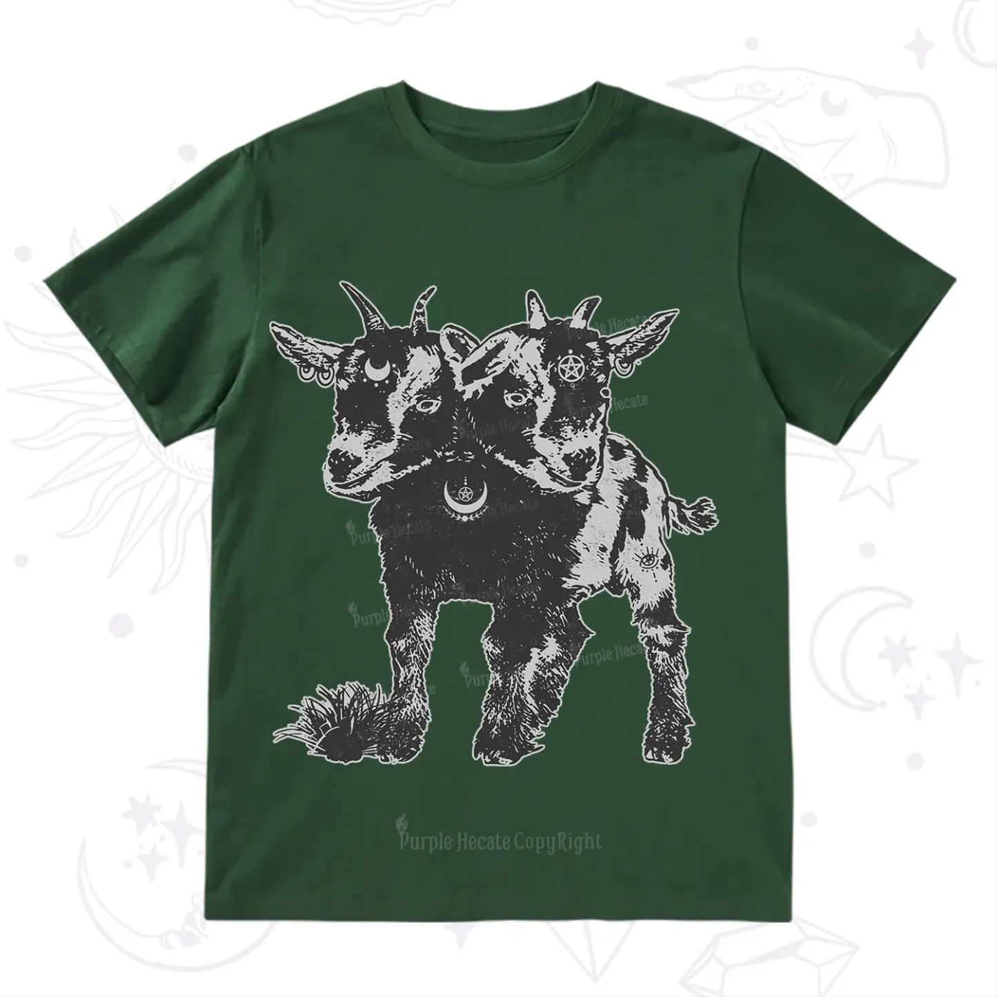 Purplehecate Two Headed Goat T-Shirt