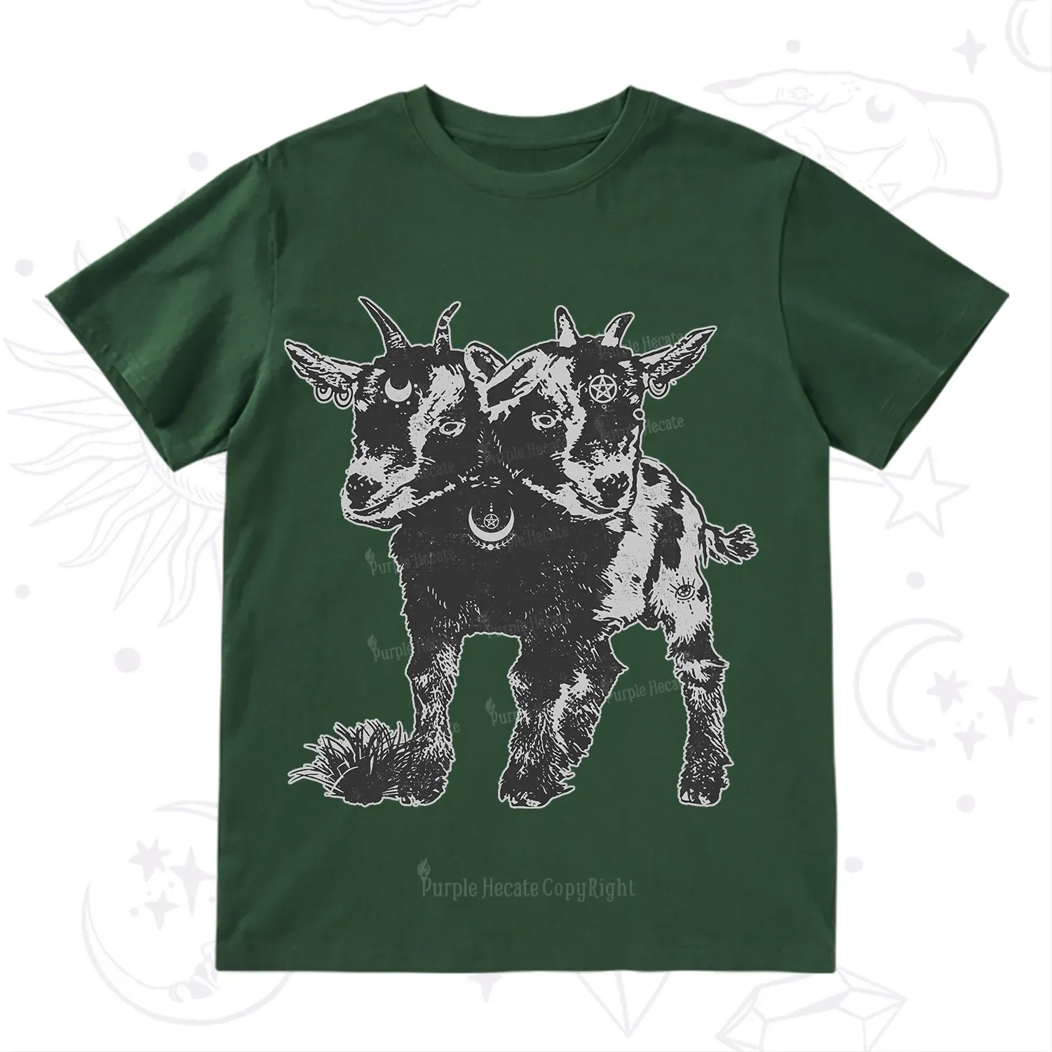 Purplehecate Two Headed Goat T-Shirt