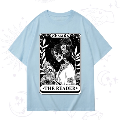 Purplehecate The Reader Skeleton Tarot T-Shirt