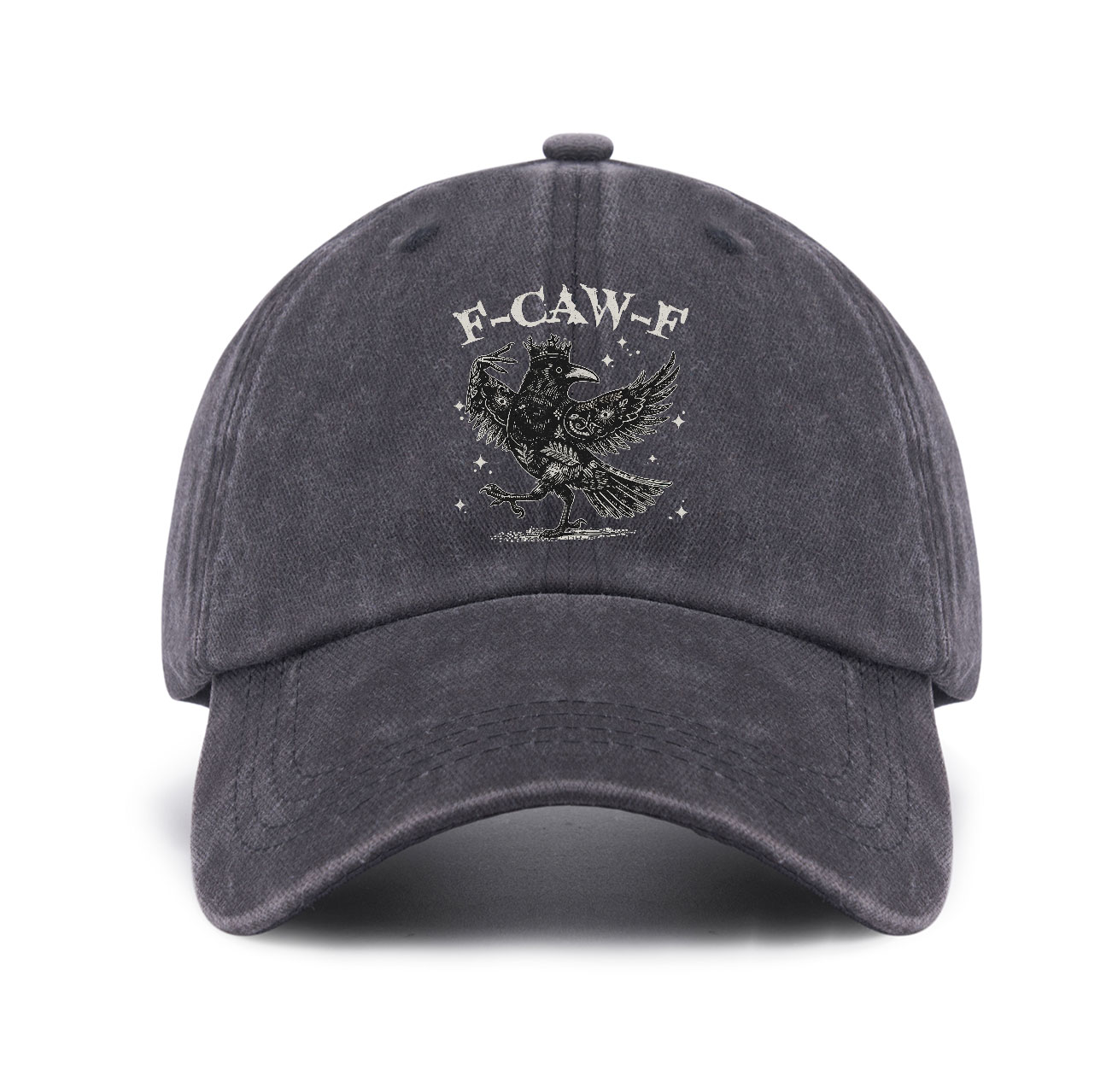 Purplehecate F-caw-f Funny Crow Baseball Cap
