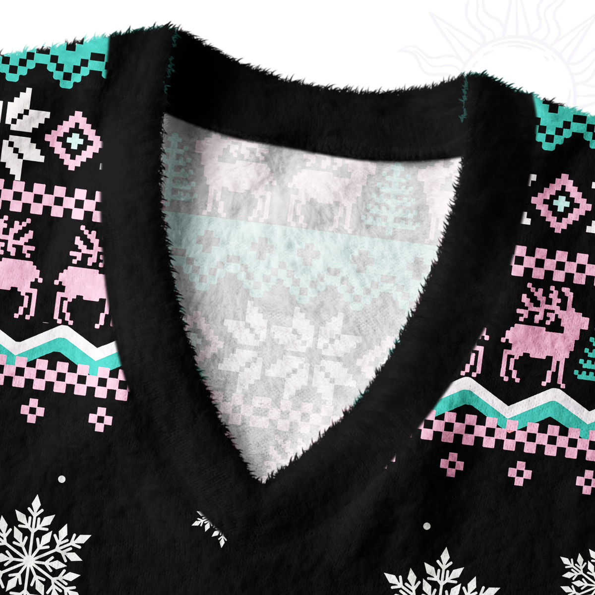 Purplehecate Sorta Merry Sorta Scary Christmas Ugly Sweater Vest