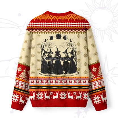 Purplehecate Support Your Local Coven Ugly Christmas Sweatshirts