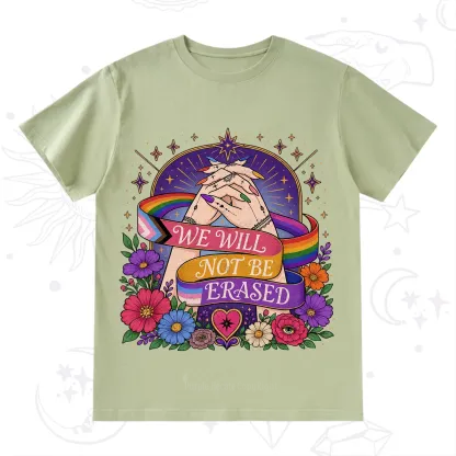 Purplehecate We Will Not Be Erased Pride T-Shirt