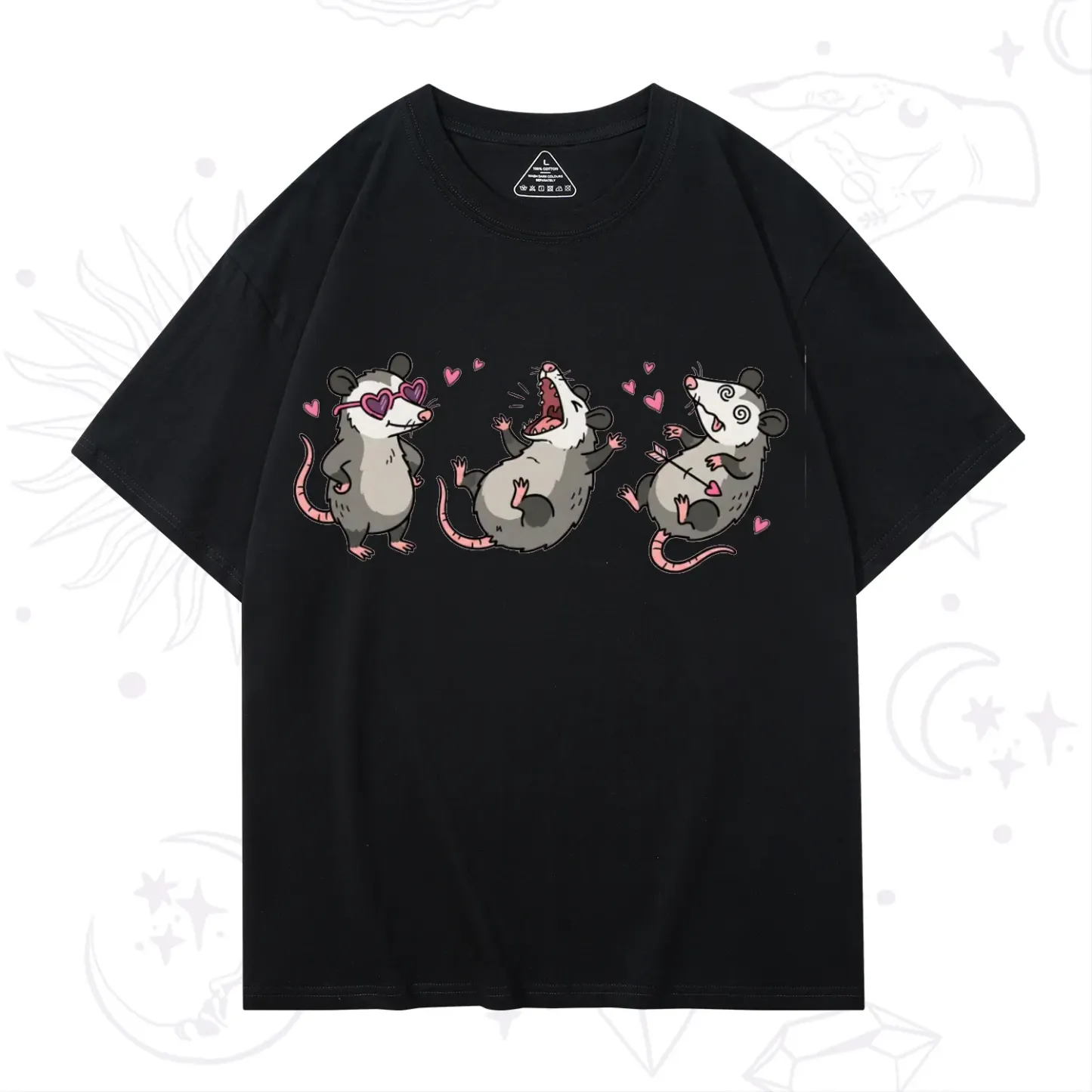 Purplehecate Funny Opossum Valentine T-Shirt