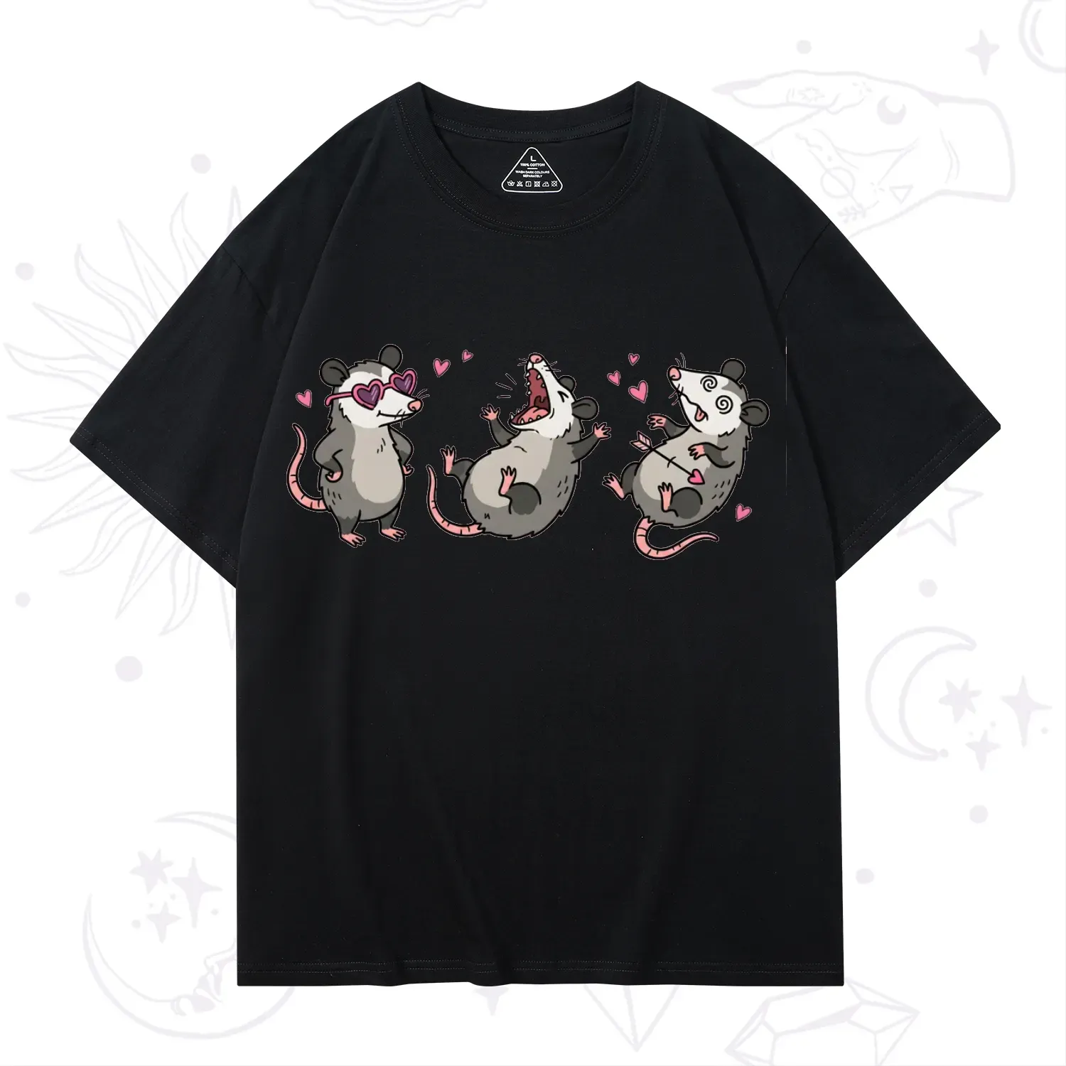 Purplehecate Funny Opossum Valentine T-Shirt