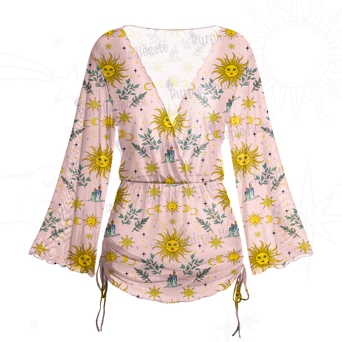 Purplehecate Rose Skull Maxi Tank Beachwear Dress