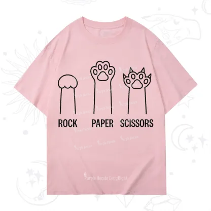Purplehecate Rock Paper Scissors Cat Paw Edition T-Shirt