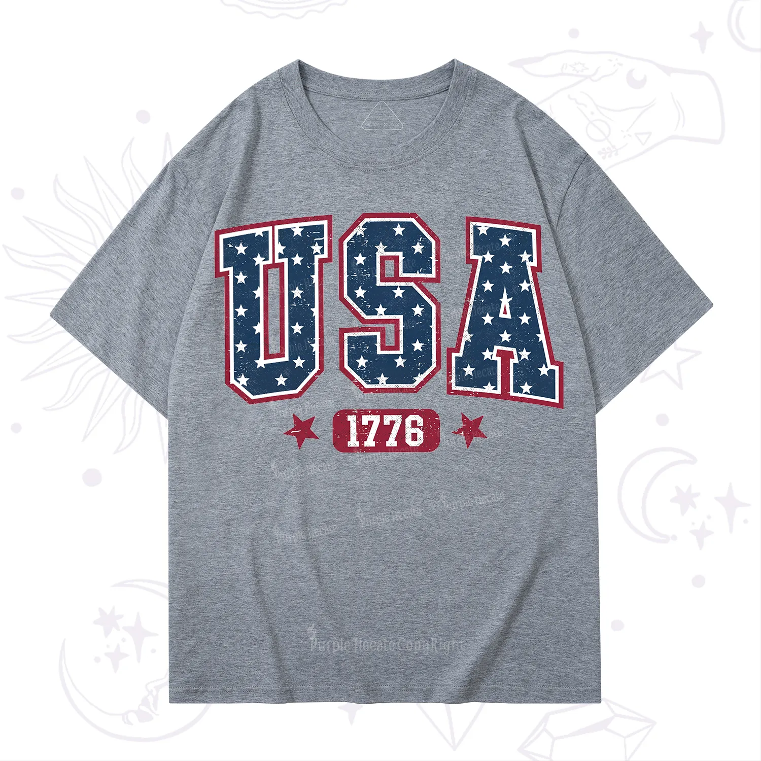 Purplehecate Retro USA 1776 T-Shirt