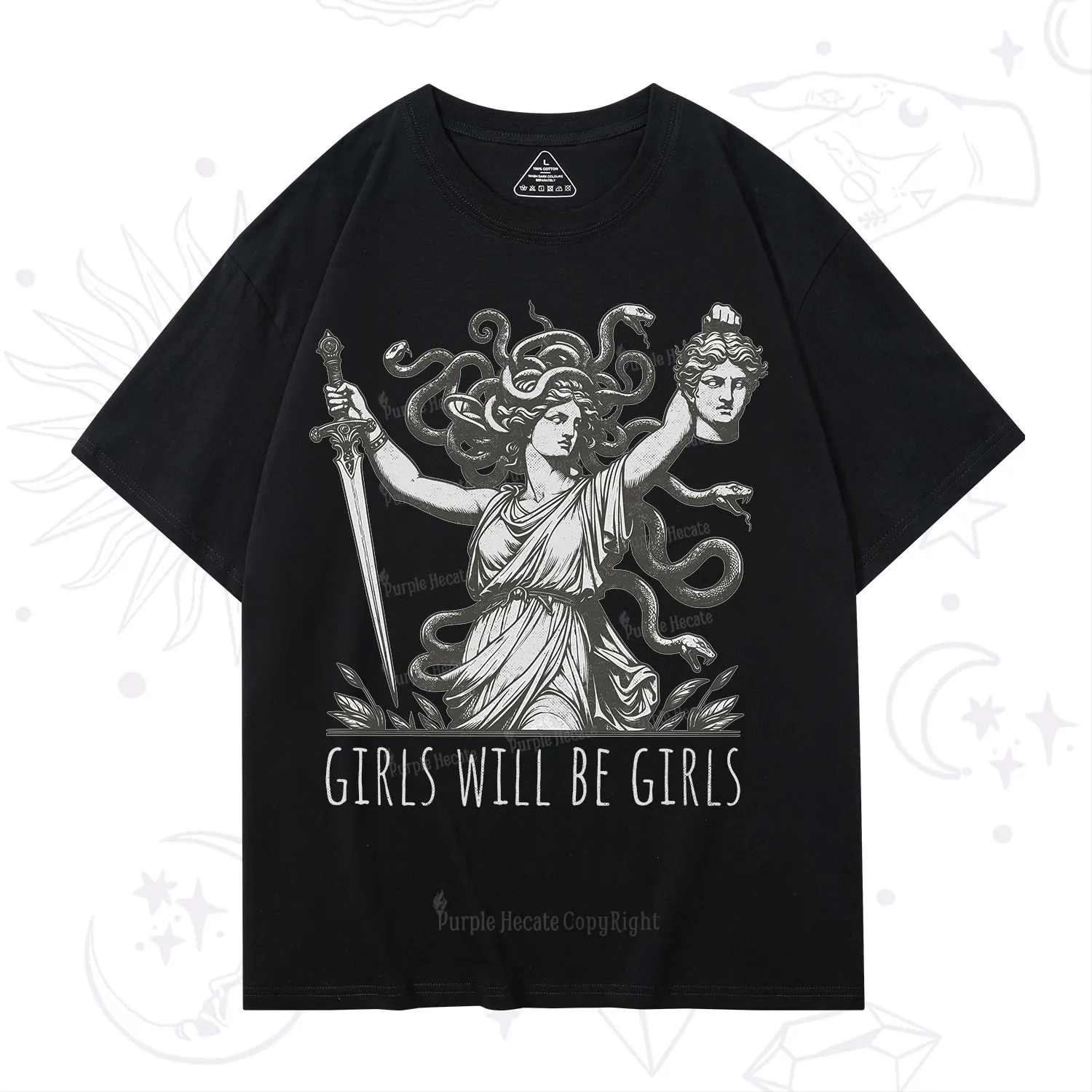 Purplehecate Girls Will Be Girls Medusa T-Shirt