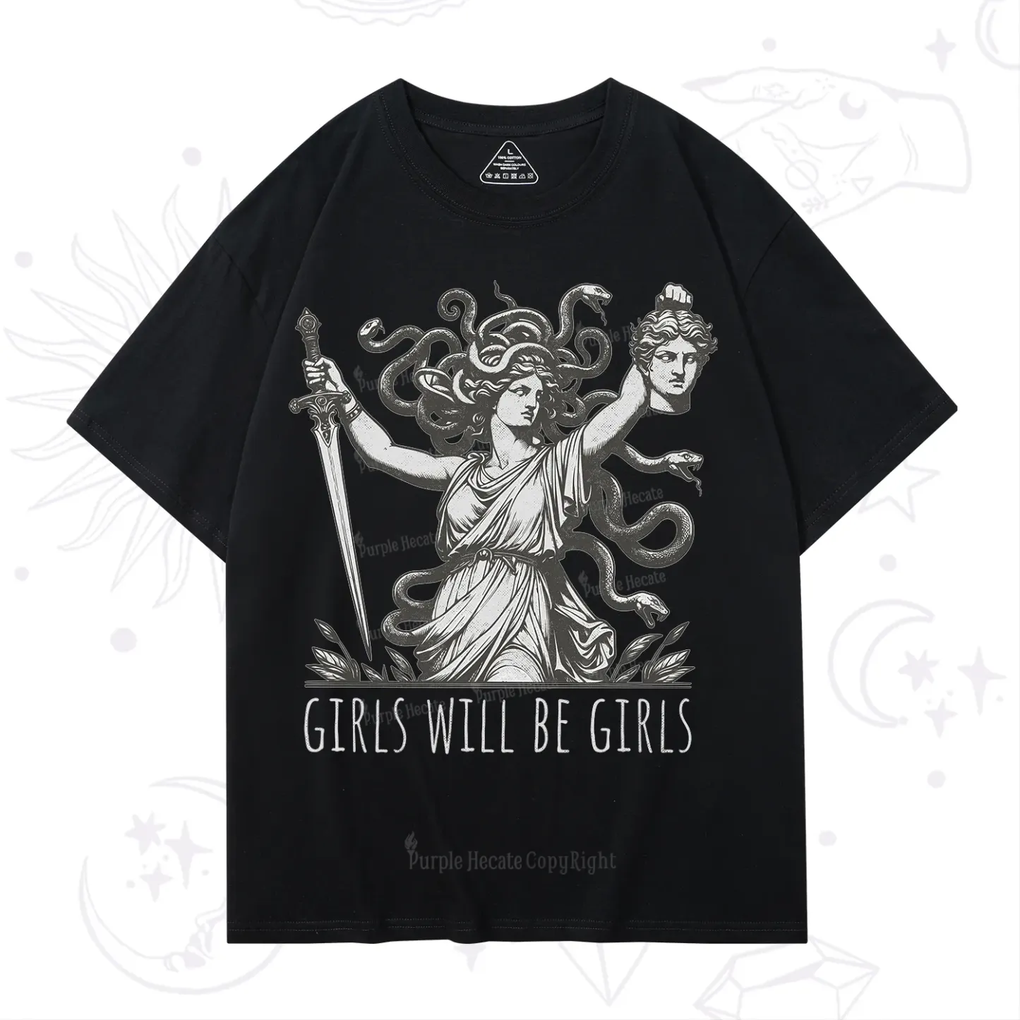 Purplehecate Girls Will Be Girls Medusa T-Shirt
