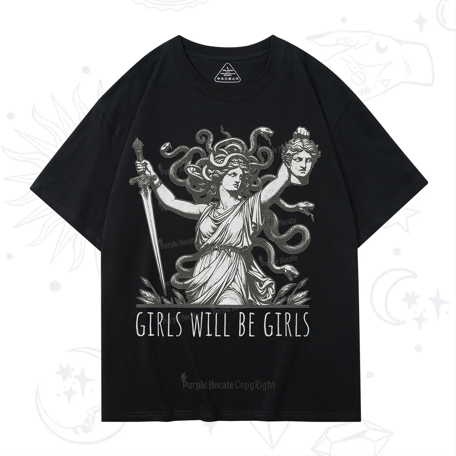 Purplehecate Girls Will Be Girls Medusa T-Shirt