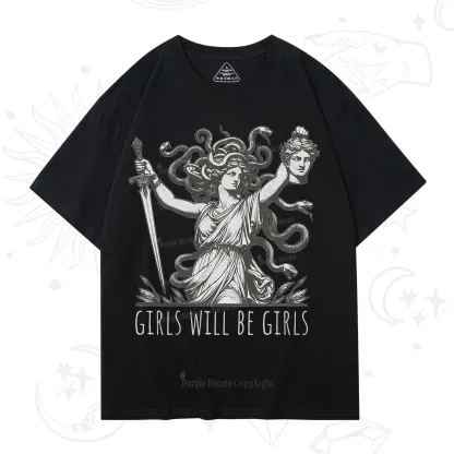 Purplehecate Girls Will Be Girls Medusa T-Shirt