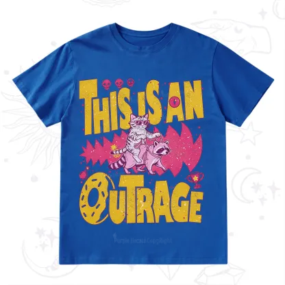 Purplehecate This Is An Outrage Angry Raccoons T-Shirt